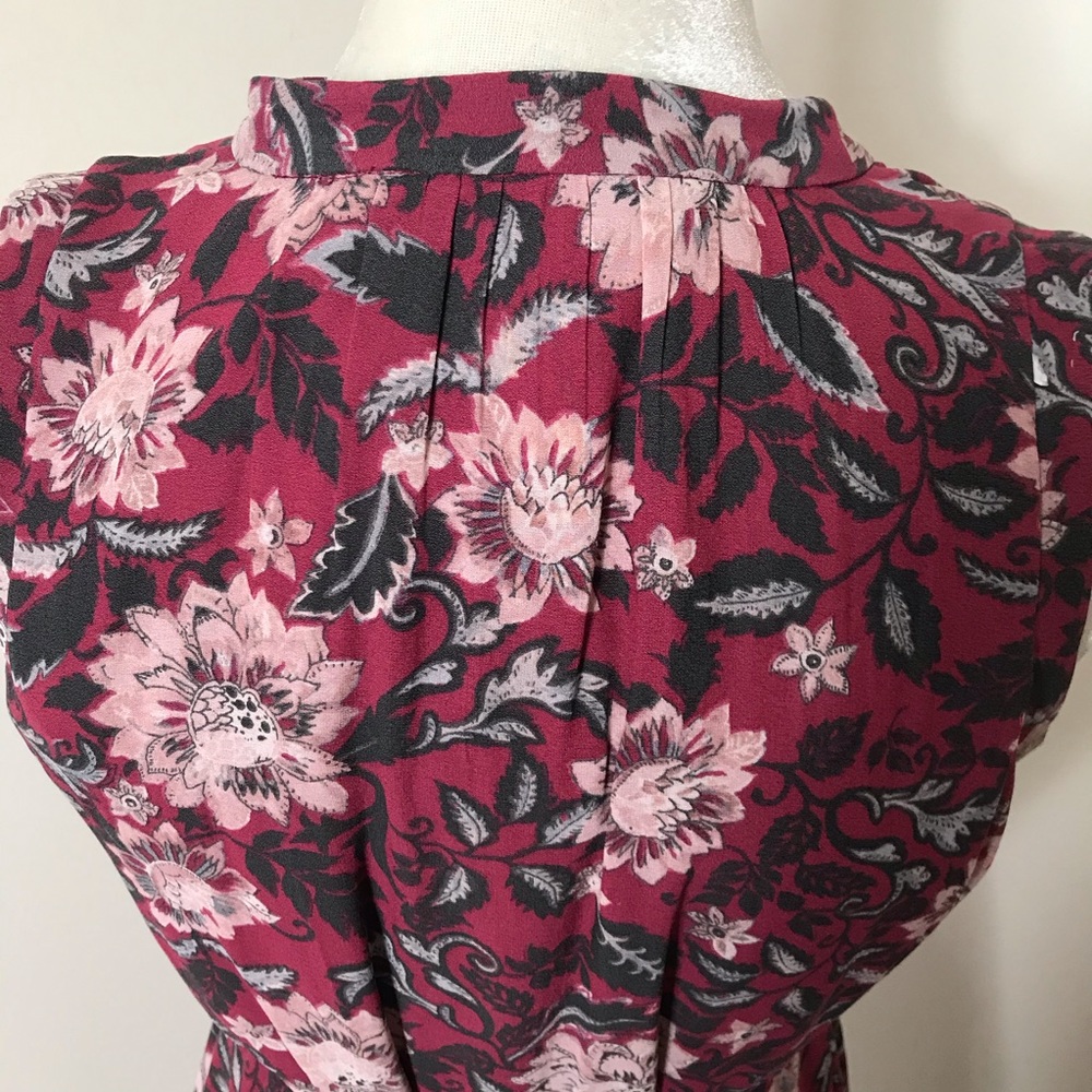 🎉HP🤗 LOFT Floral Tie Waist Dress - Picture 8 of 9